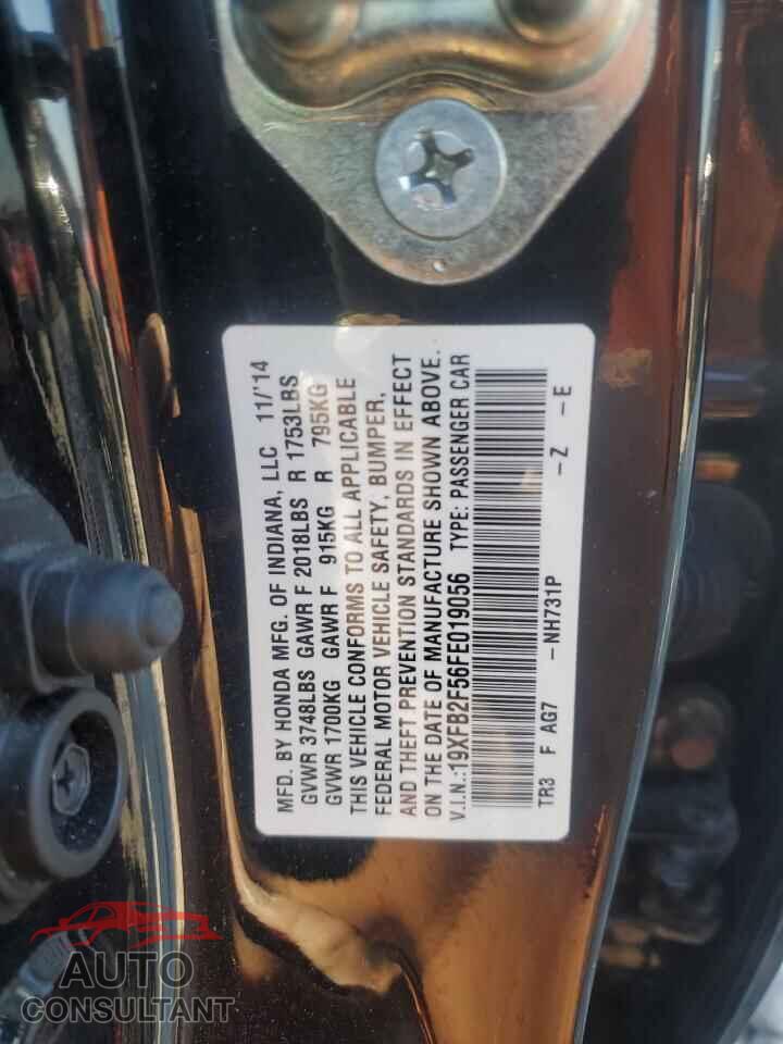 HONDA CIVIC 2015 - 19XFB2F56FE019056