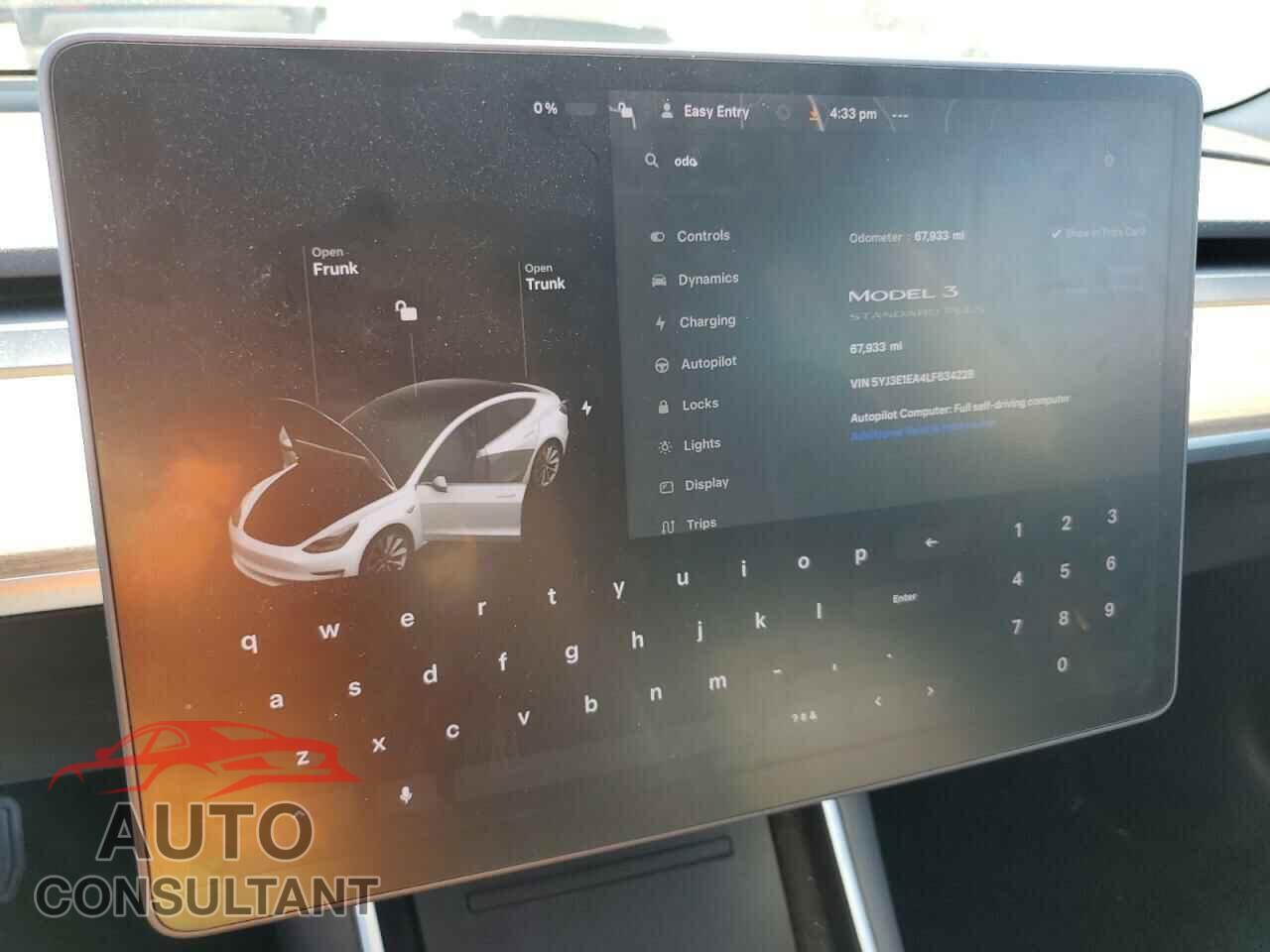 TESLA MODEL 3 2020 - 5YJ3E1EA4LF634228