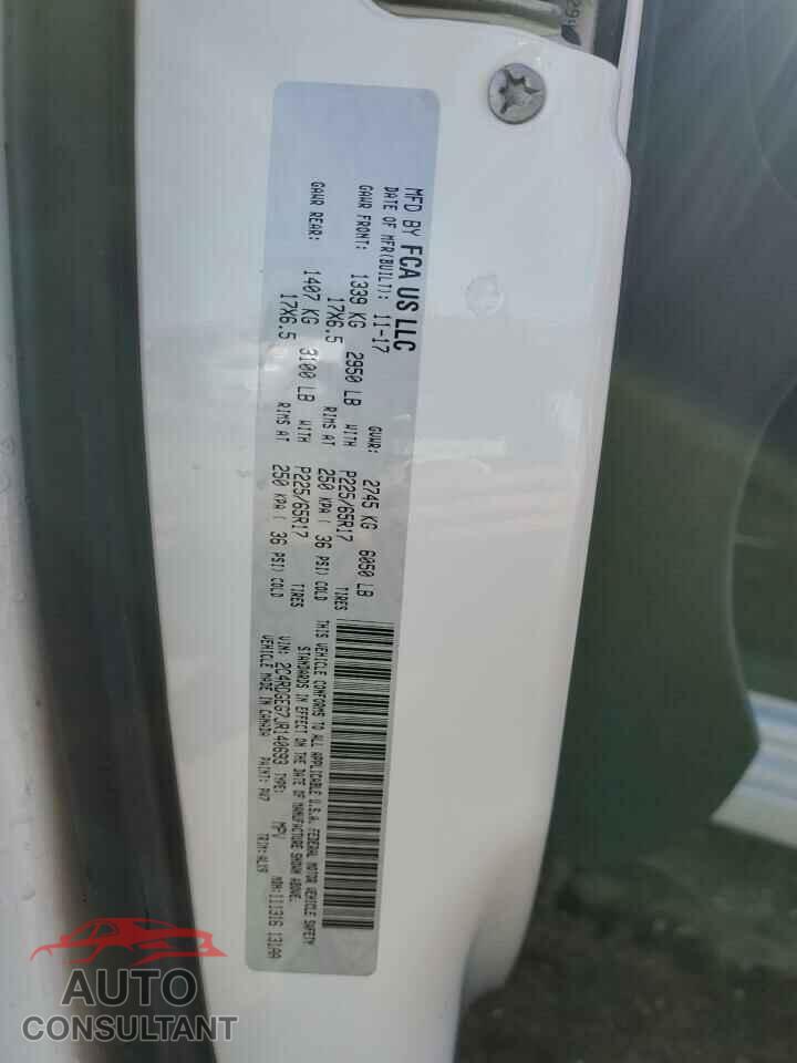 DODGE CARAVAN 2018 - 2C4RDGEG7JR140693