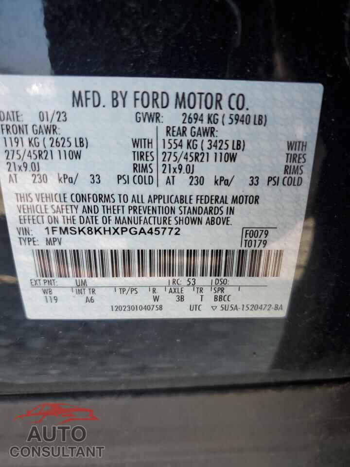 FORD EXPLORER 2023 - 1FMSK8KHXPGA45772