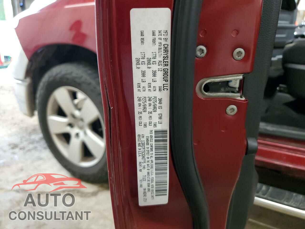DODGE RAM 1500 2012 - 1C6RD7FT5CS342775