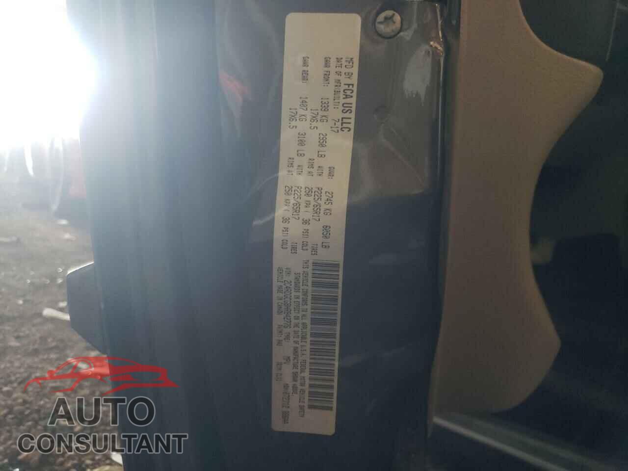 DODGE CARAVAN 2017 - 2C4RDGCG8HR842776
