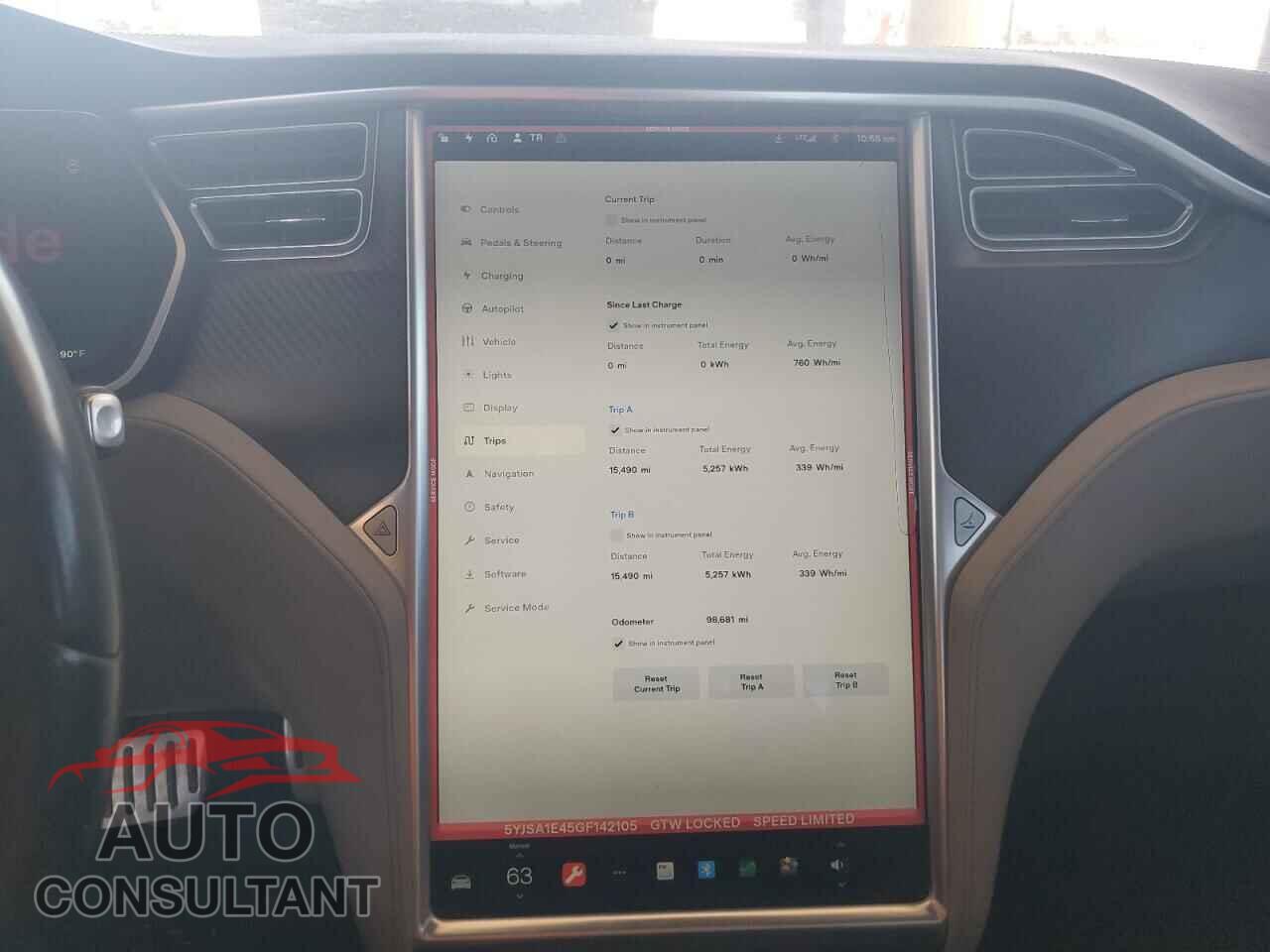 TESLA MODEL S 2016 - 5YJSA1E45GF142105