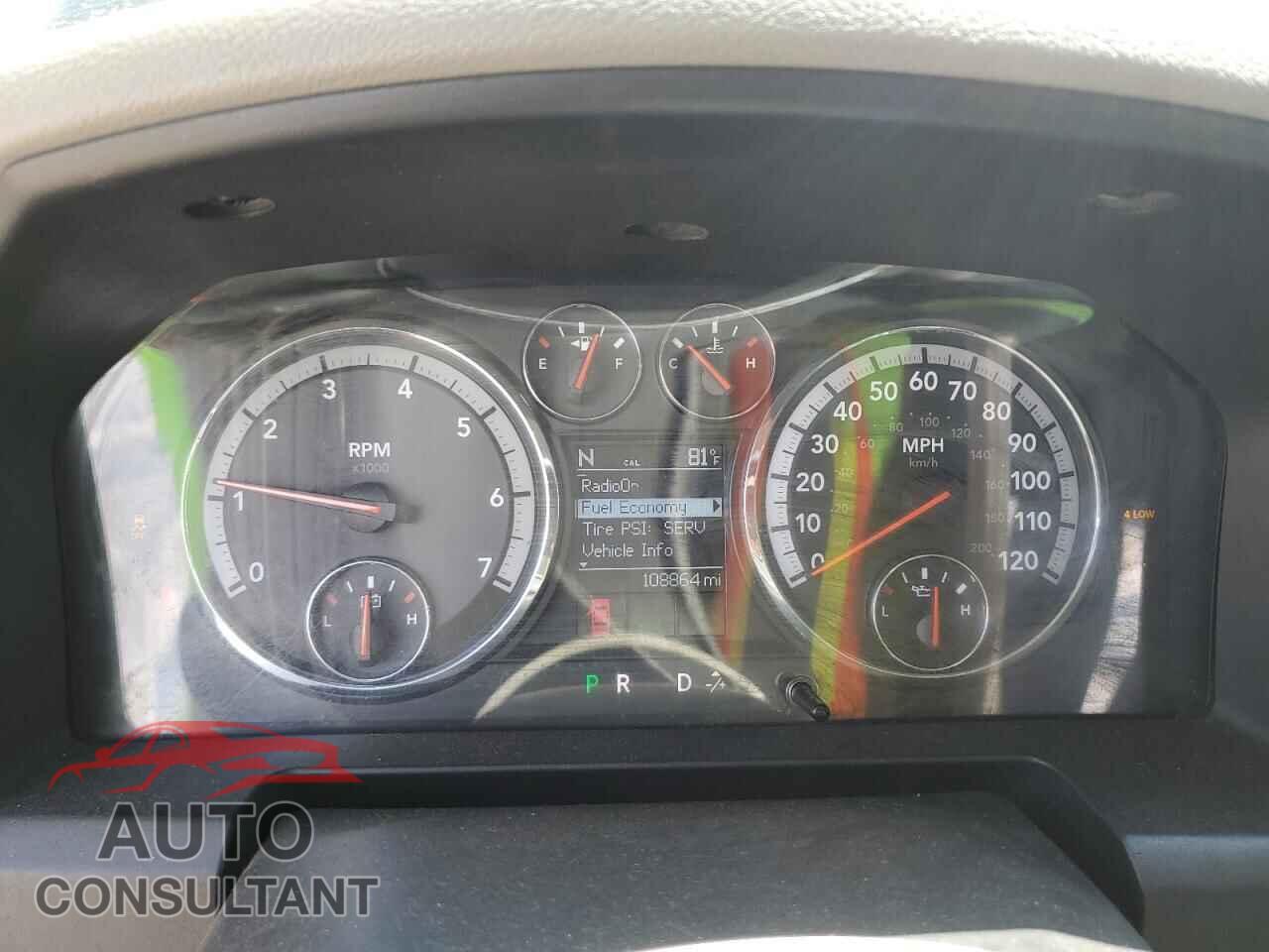 DODGE RAM 1500 2012 - 1C6RD7LT0CS329744