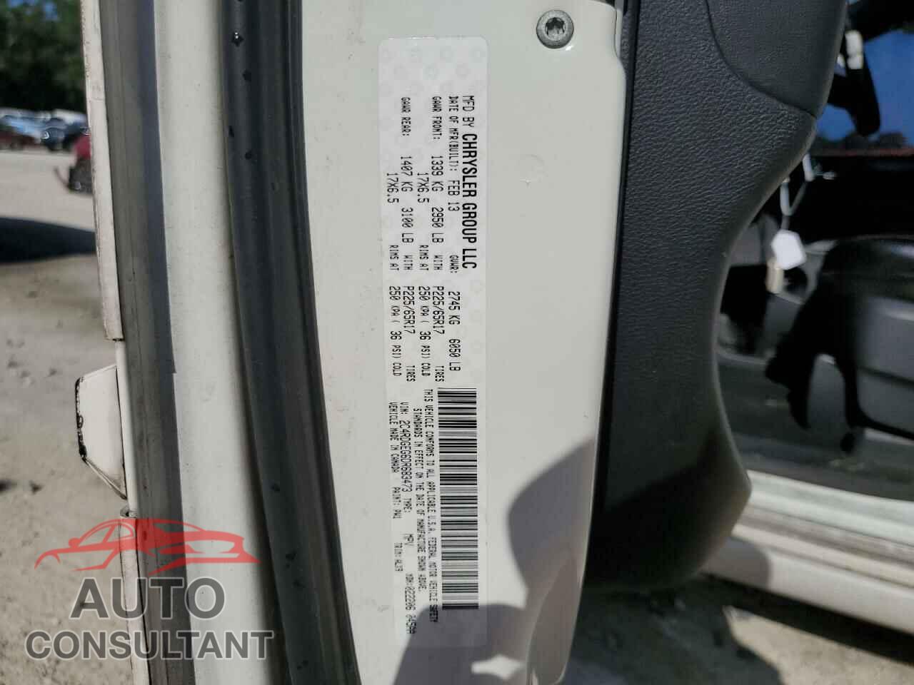 DODGE CARAVAN 2013 - 2C4RDGEG6DR683473
