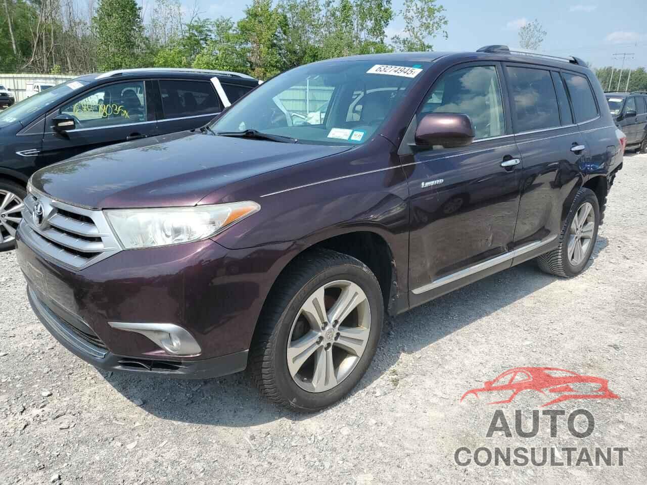 TOYOTA HIGHLANDER 2013 - 5TDYK3EH1DS106649