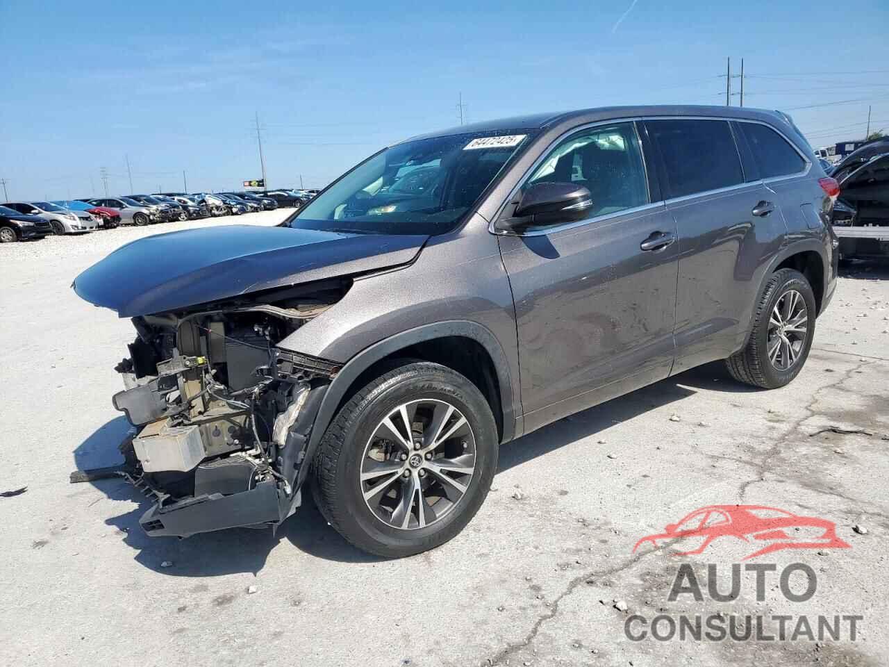 TOYOTA HIGHLANDER 2018 - 5TDZZRFH2JS239840