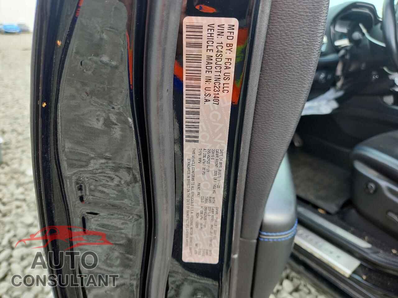 DODGE DURANGO 2022 - 1C4SDJCT1NC231407