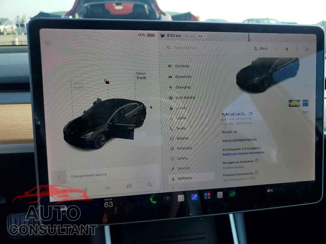 TESLA MODEL 3 2018 - 5YJ3E1EB8JF182354