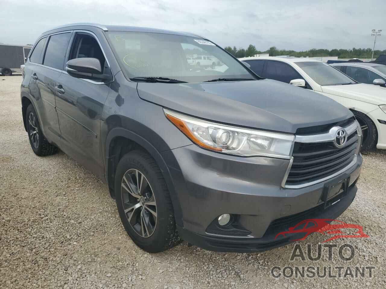 TOYOTA HIGHLANDER 2016 - 5TDJKRFH6GS500445