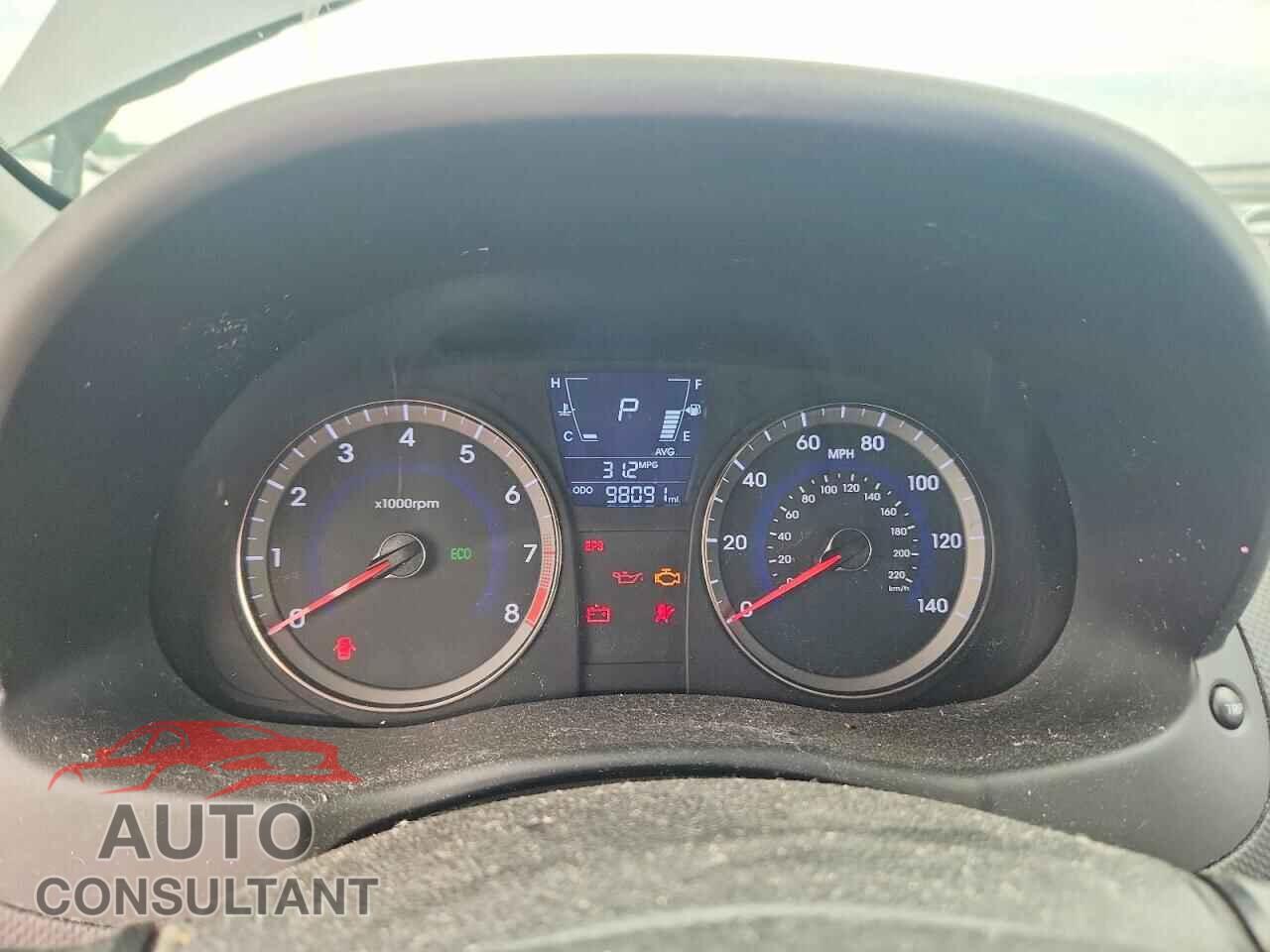HYUNDAI ACCENT 2012 - KMHCT5AE5CU044340