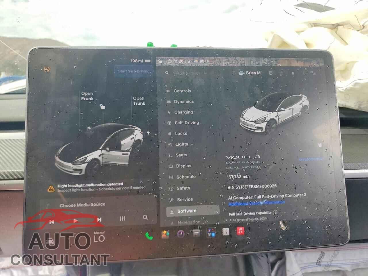 TESLA MODEL 3 2021 - 5YJ3E1EB8MF006926
