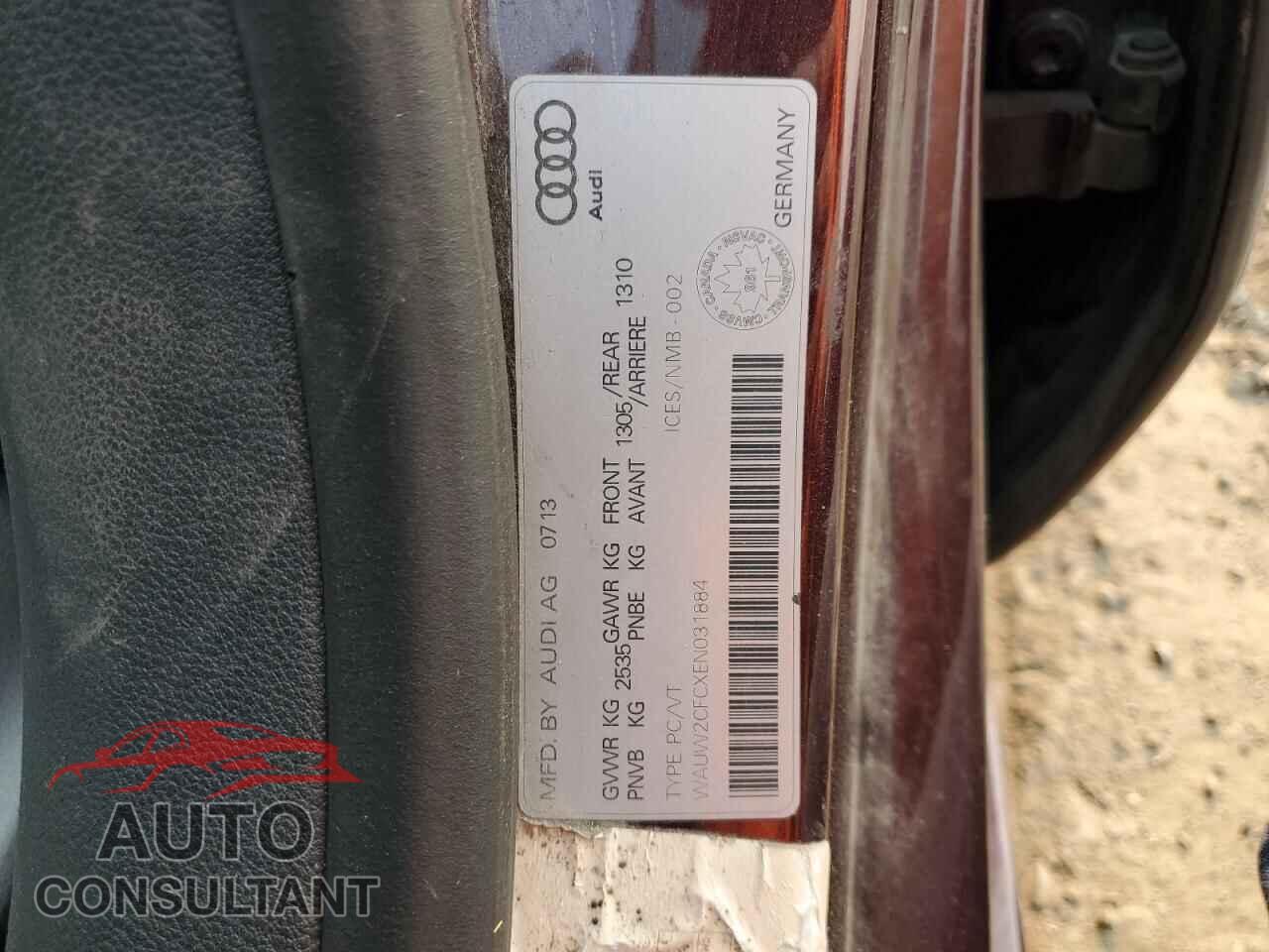 AUDI S7/RS7 2014 - WAUW2CFCXEN031884