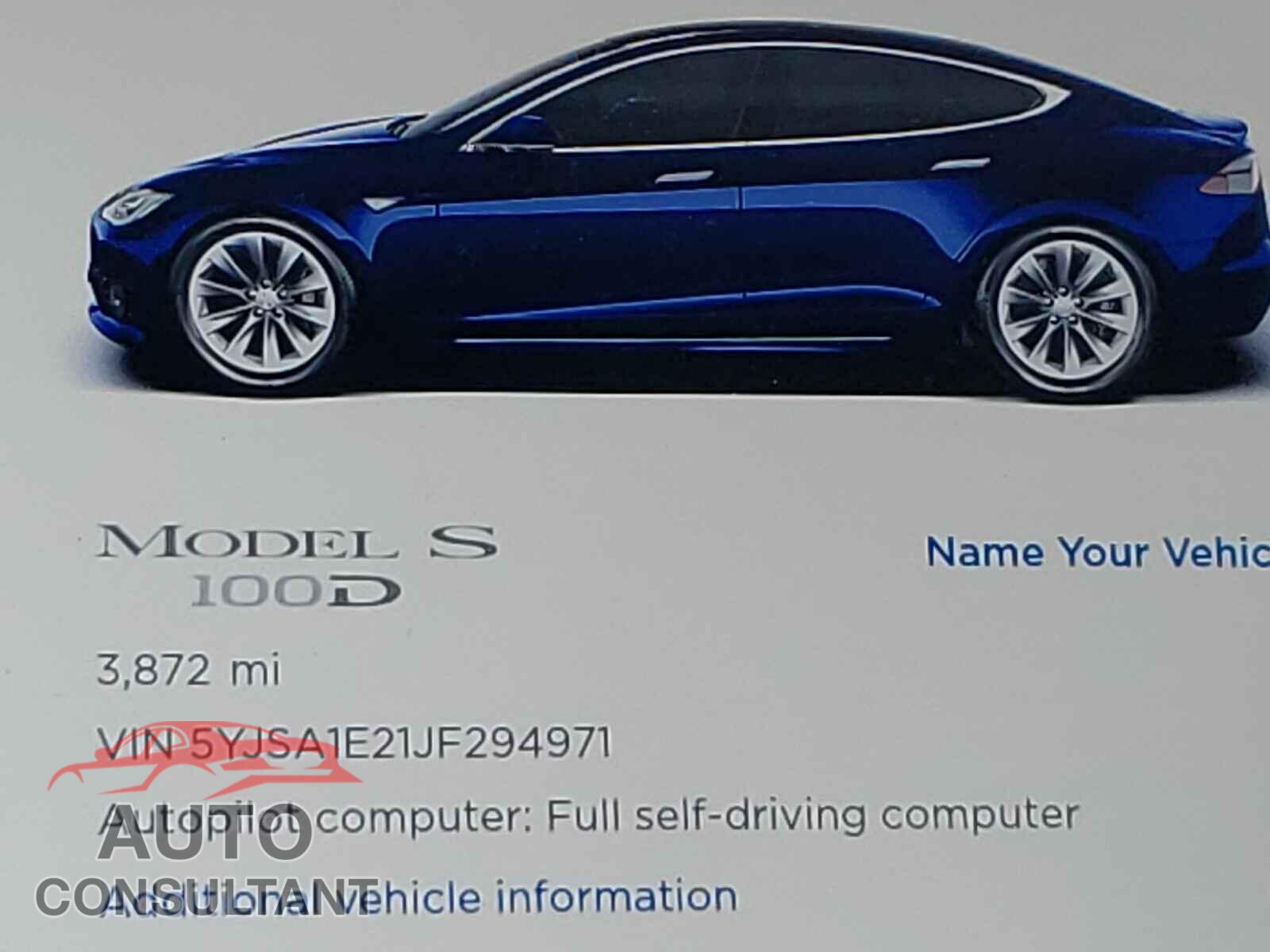 TESLA MODEL S 2018 - 5YJSA1E21JF294971