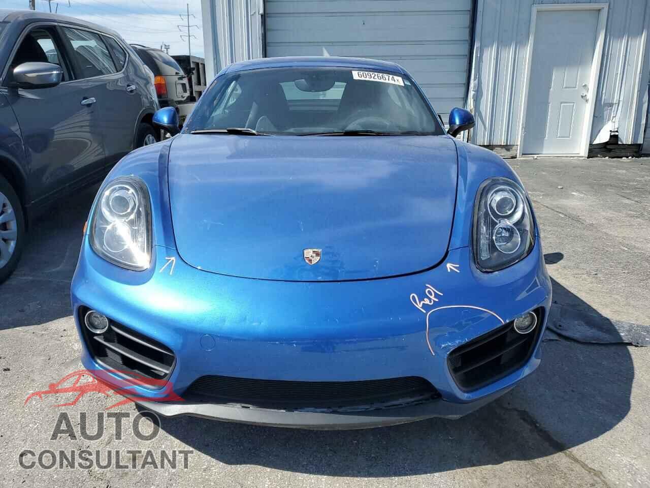 PORSCHE CAYMAN 2016 - WP0AA2A89GK170681