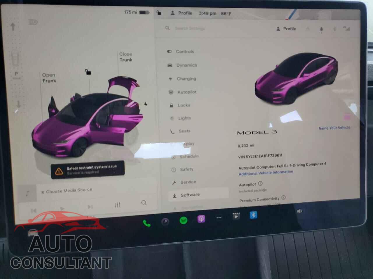 TESLA MODEL 3 2024 - 5YJ3E1EA1RF739611