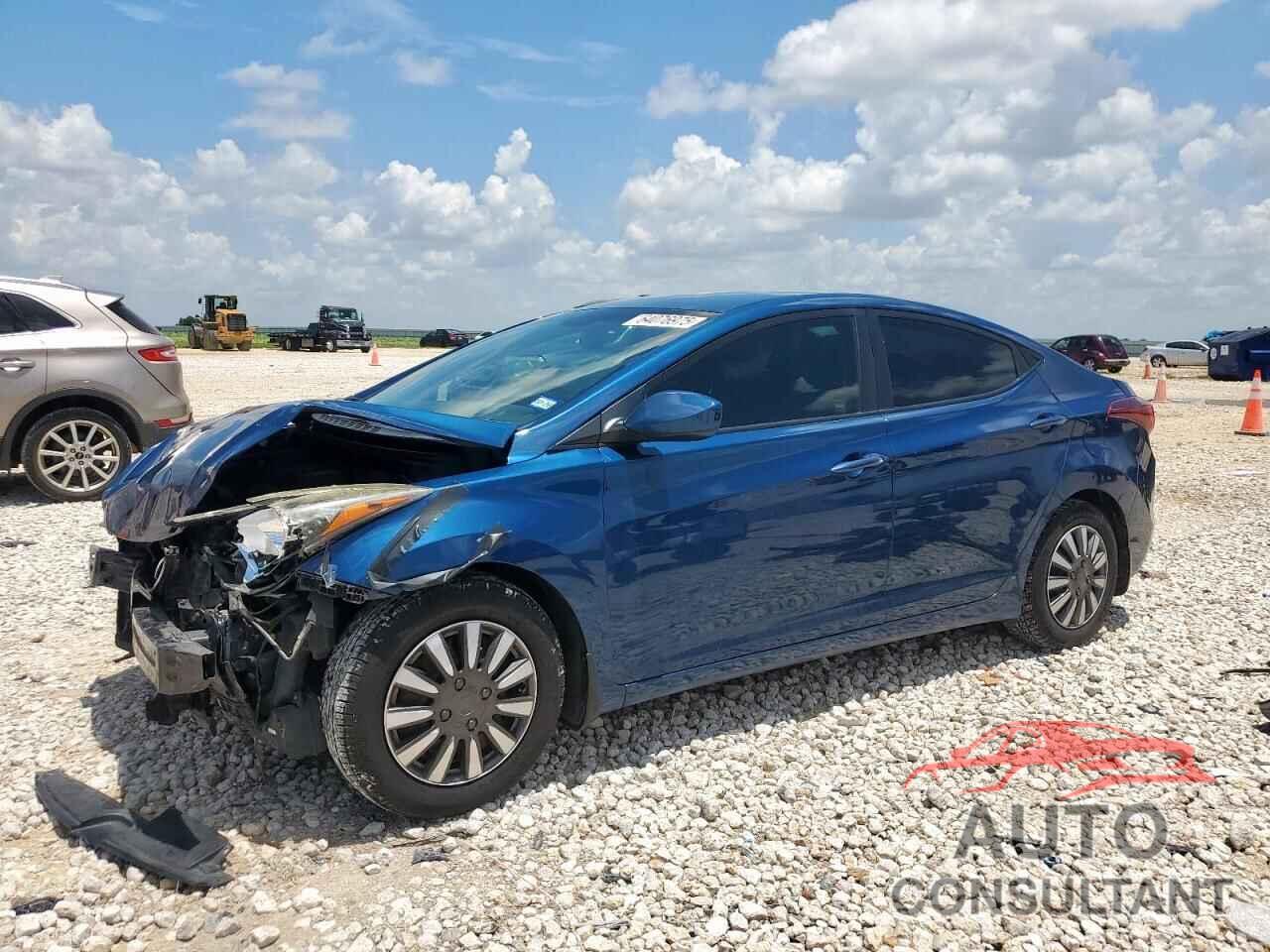 HYUNDAI ELANTRA 2016 - KMHDH4AE4GU547654