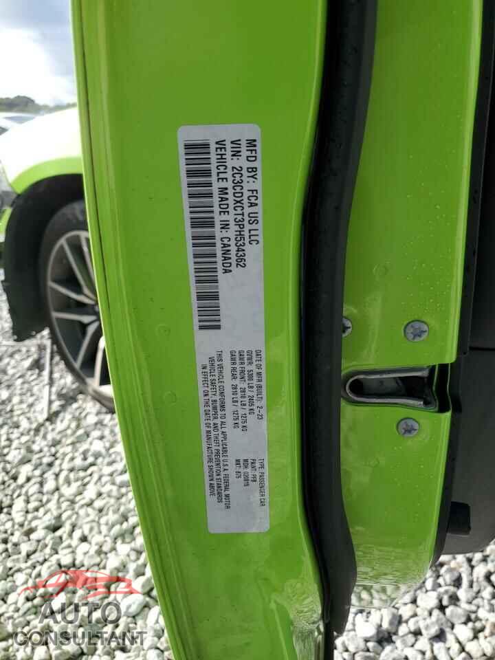 DODGE CHARGER 2023 - 2C3CDXCT3PH534362