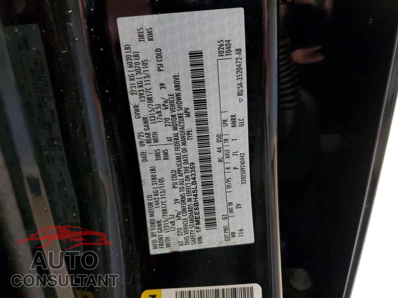 FORD BRONCO 2025 - 1FMEE8BH4SLB43359
