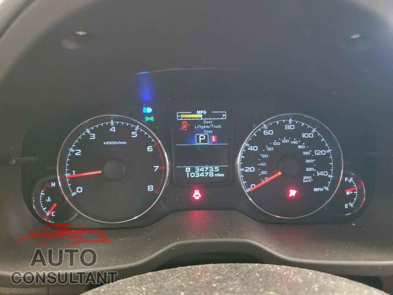 SUBARU OUTBACK 2013 - 4S4BRBKC6D3229171