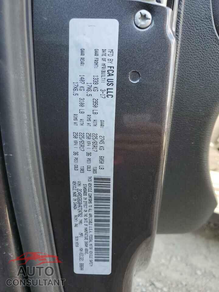 DODGE CARAVAN 2017 - 2C4RDGBG8HR724762
