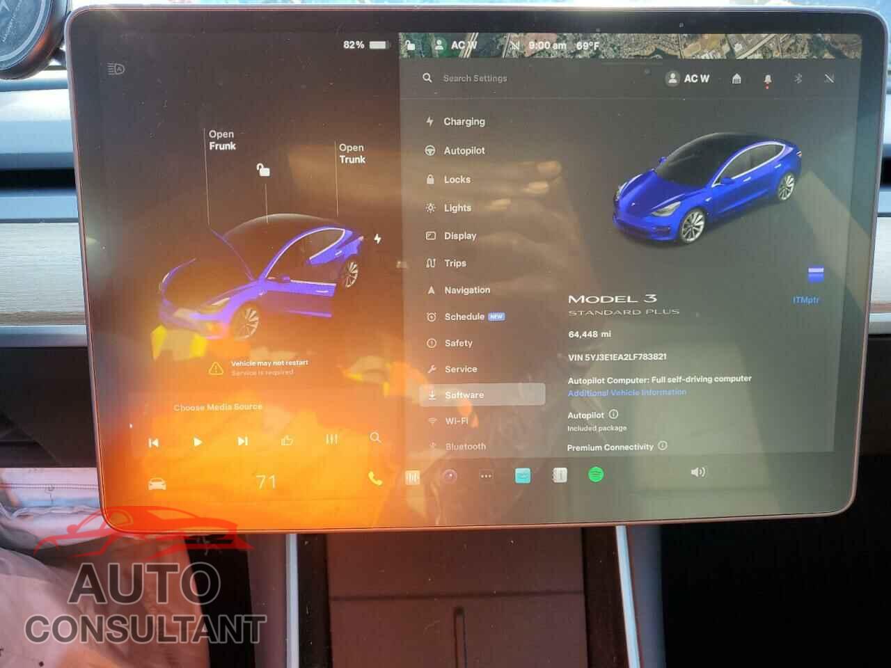 TESLA MODEL 3 2020 - 5YJ3E1EA2LF783821