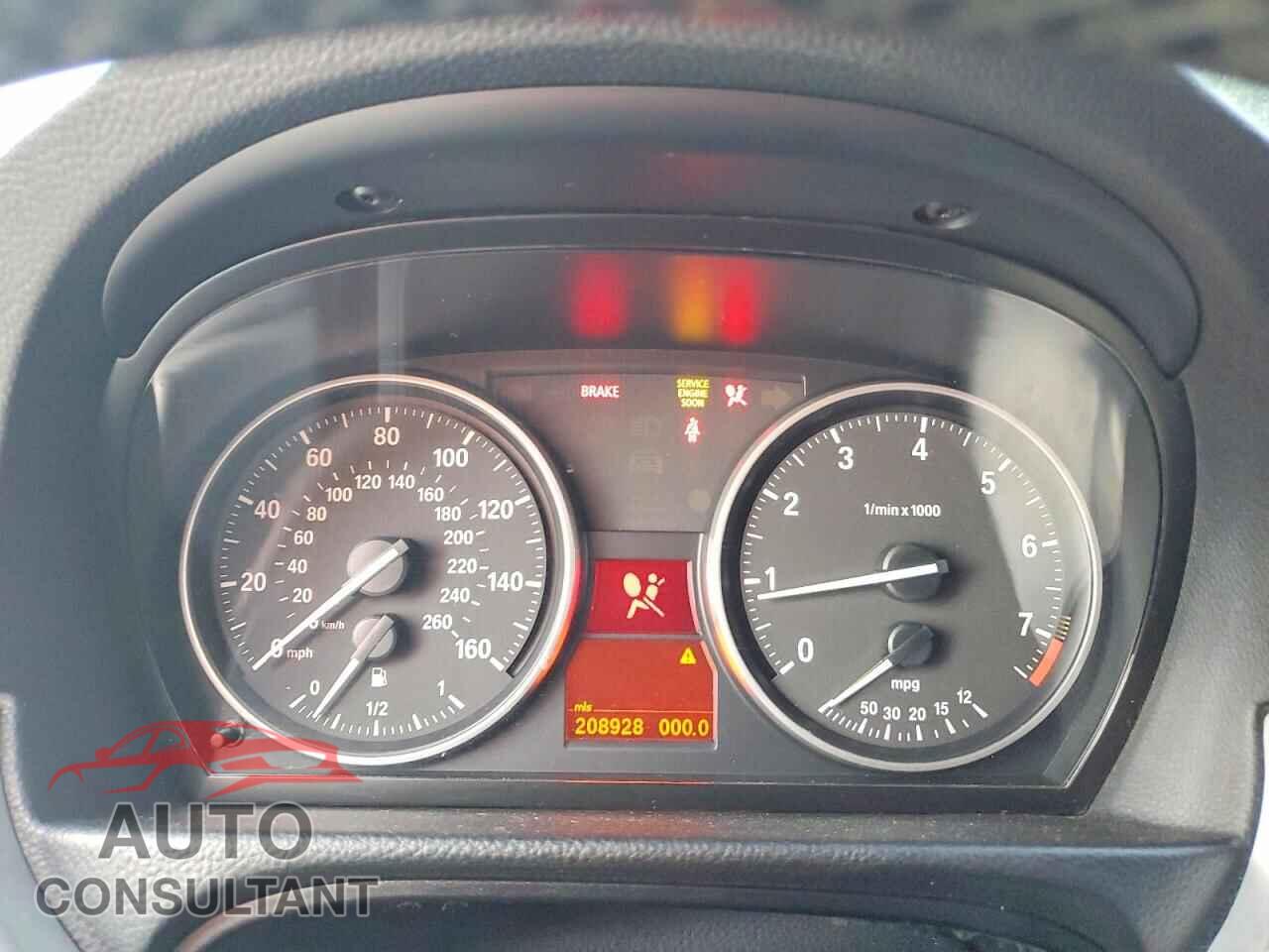BMW 3 SERIES 2011 - WBAPH7C54BE126324