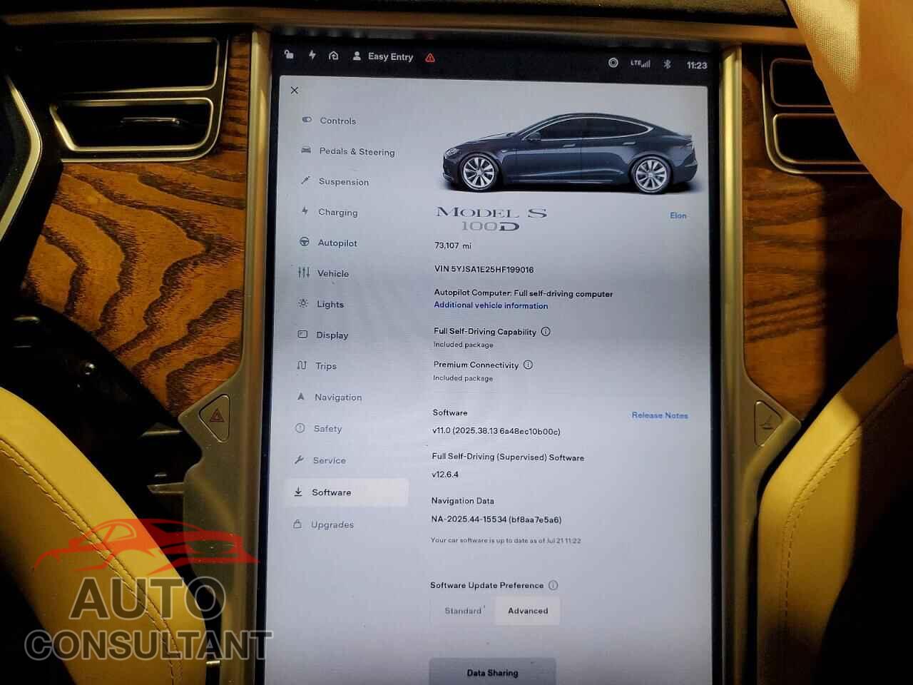 TESLA MODEL S 2017 - 5YJSA1E25HF199016