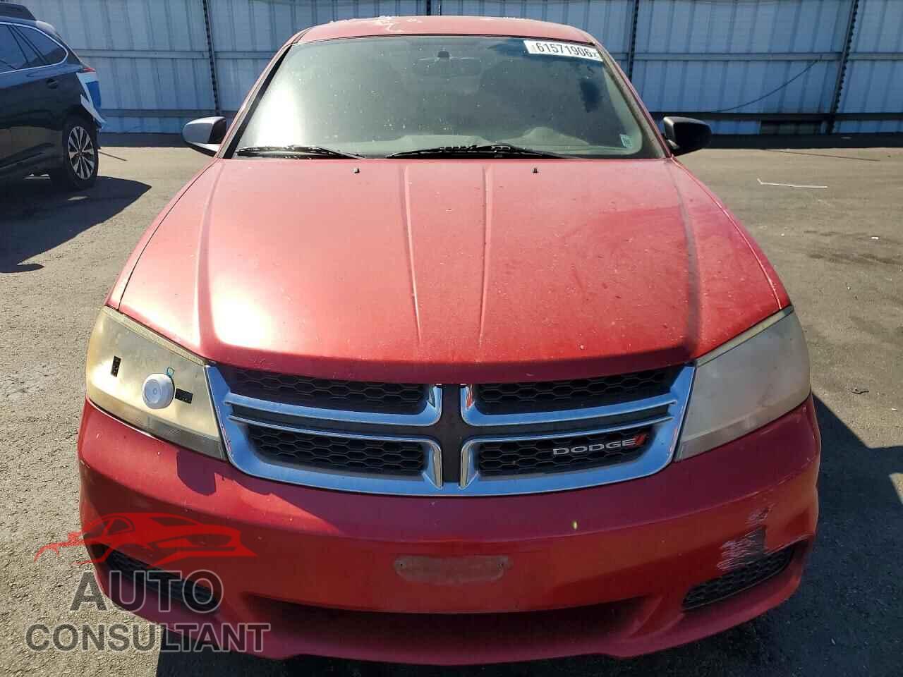DODGE AVENGER 2012 - 1C3CDZAG0CN255003