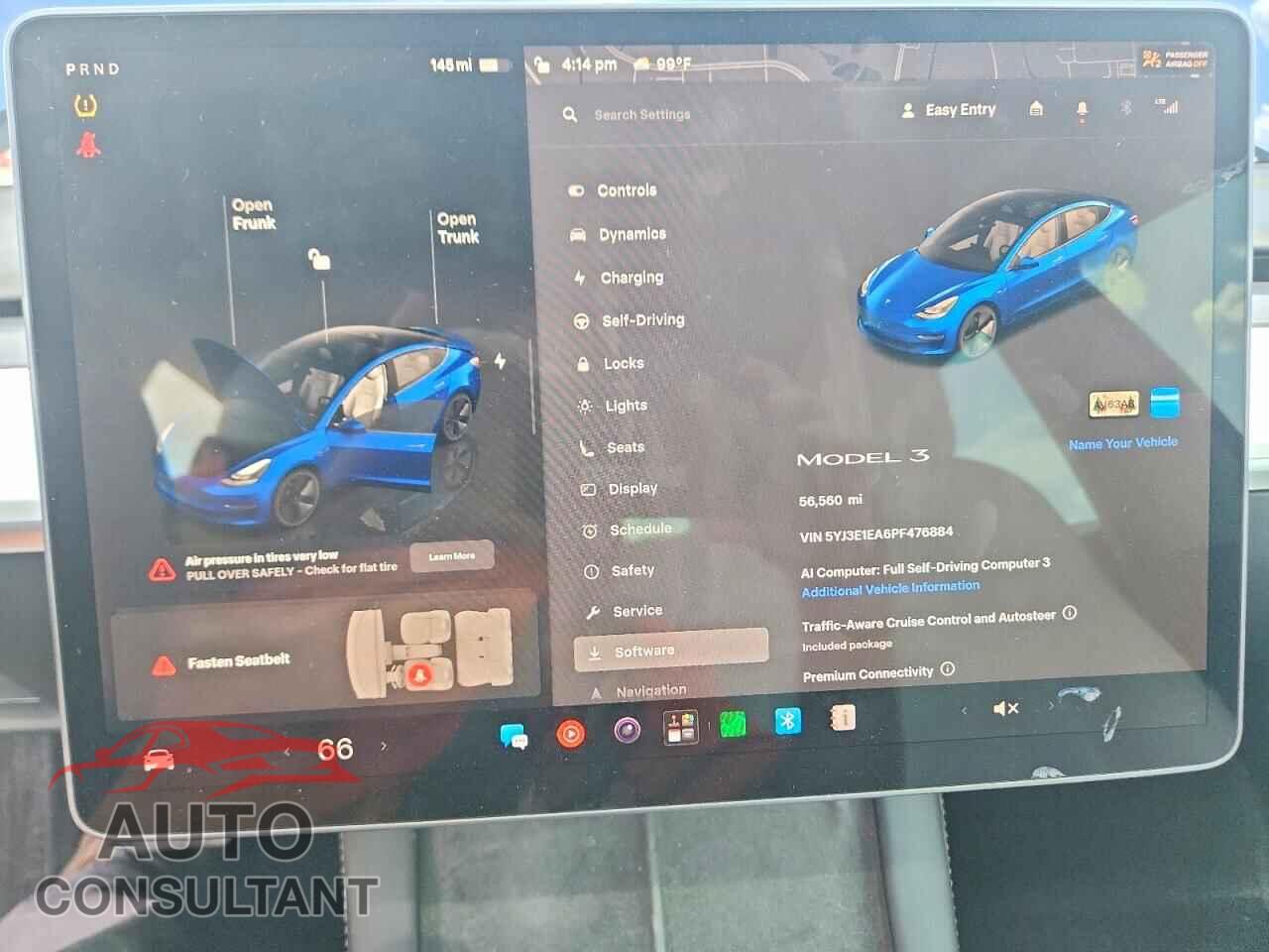 TESLA MODEL 3 2023 - 5YJ3E1EA6PF476884