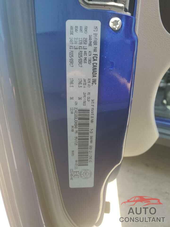 DODGE CARAVAN 2018 - 2C4RDGBG8JR349848
