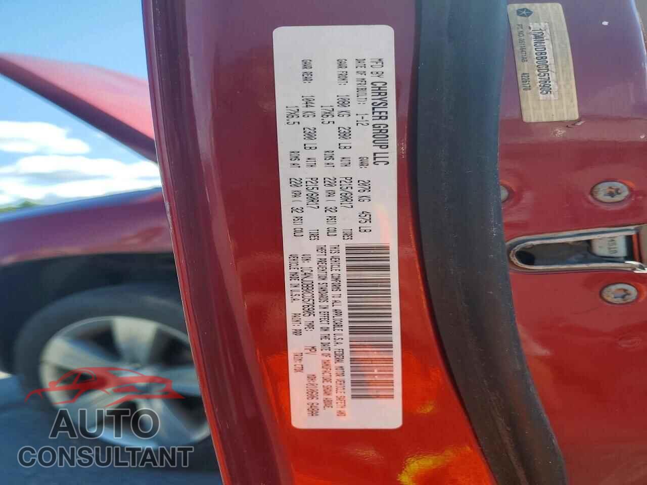 JEEP COMPASS 2012 - 1C4NJDBB0CD576905