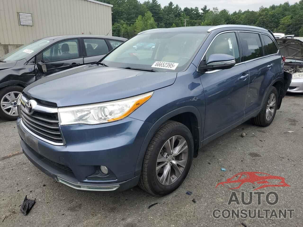 TOYOTA HIGHLANDER 2014 - 5TDJKRFH9ES051629