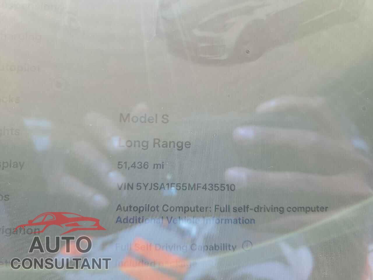 TESLA MODEL S 2021 - 5YJSA1E55MF435510