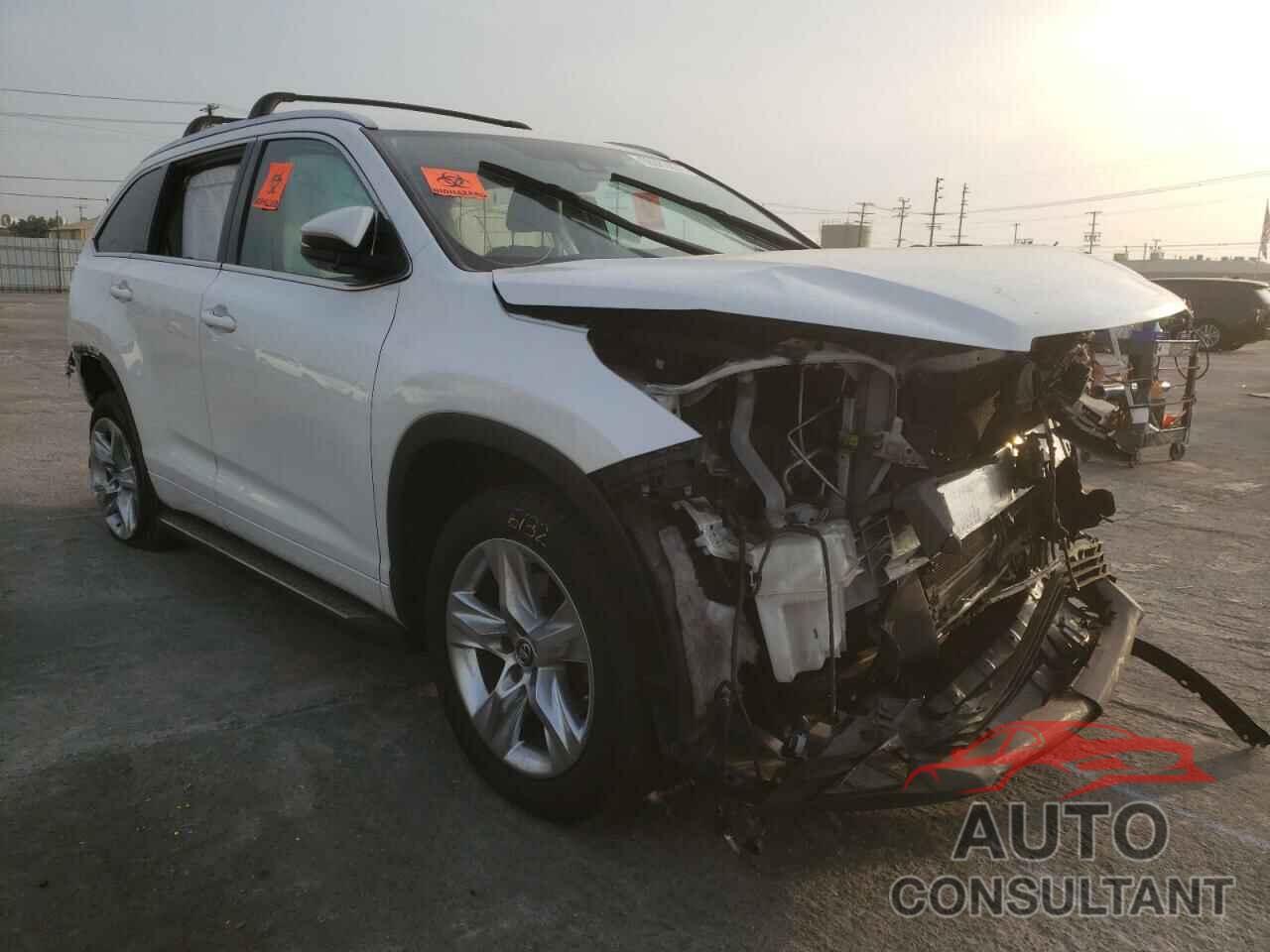 TOYOTA HIGHLANDER 2017 - 5TDYZRFH5HS194186