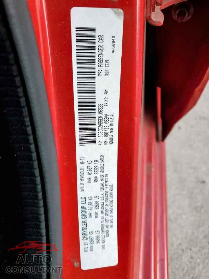 DODGE AVENGER 2014 - 1C3CDZAB6EN106926