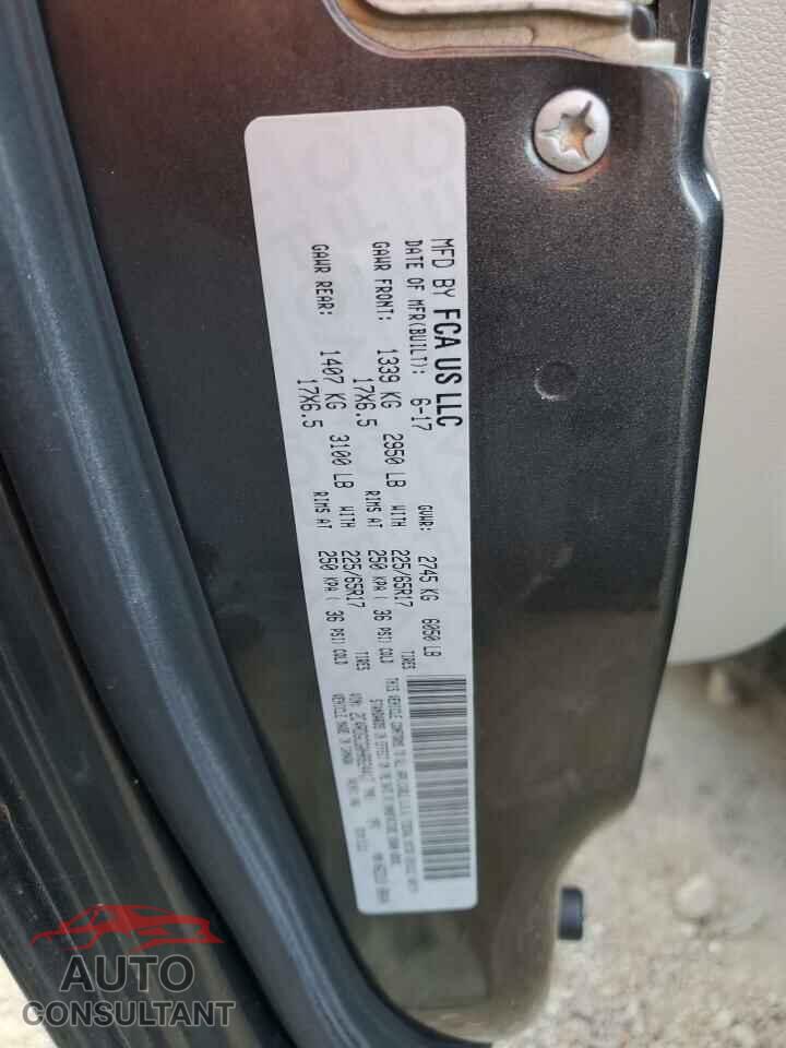 DODGE CARAVAN 2017 - 2C4RDGCG0HR824417