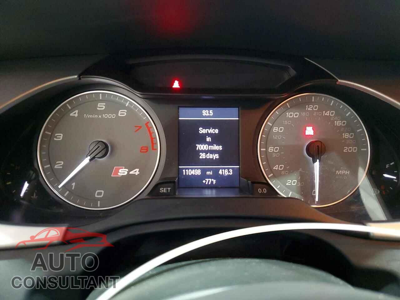 AUDI S4/RS4 2012 - WAUDGAFL4CA069550