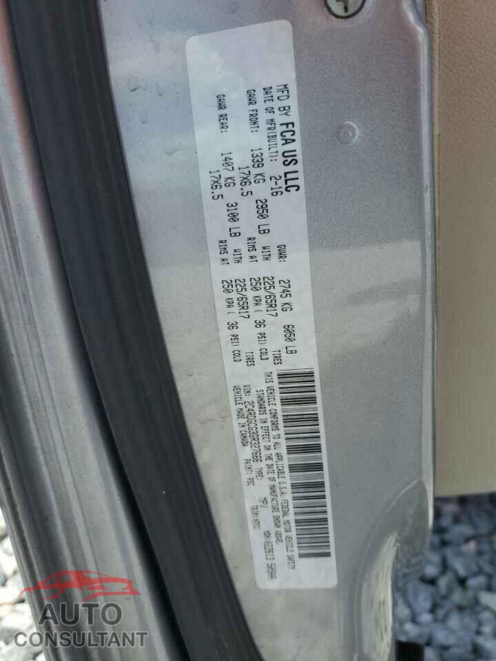 DODGE CARAVAN 2016 - 2C4RDGCG3GR327666