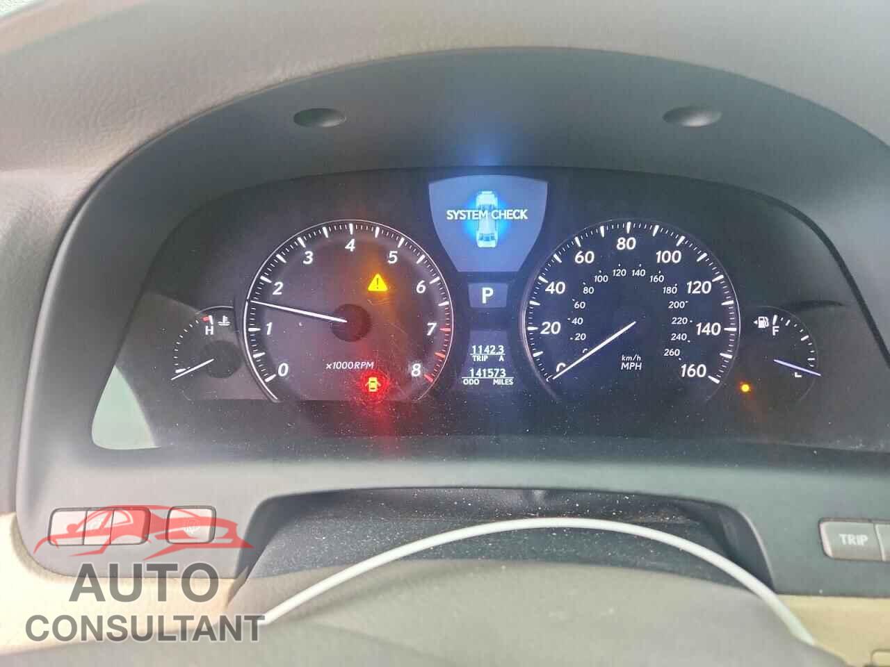LEXUS LS460 2011 - JTHBL5EF9B5104436