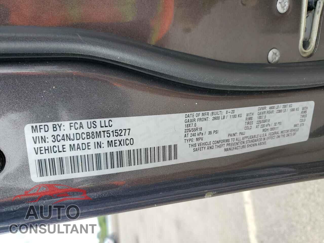 JEEP COMPASS 2021 - 3C4NJDCB8MT515277