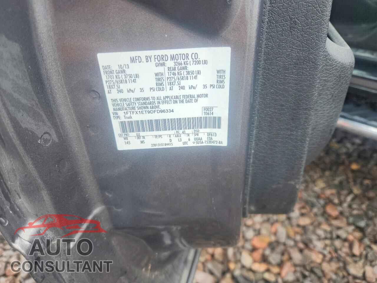 FORD F150 2013 - 1FTFX1ET9DFD96334