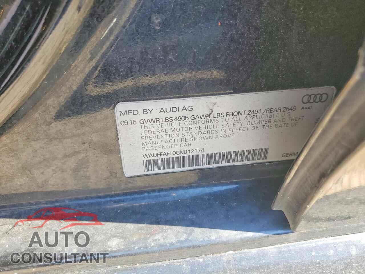 AUDI A4 2016 - WAUFFAFL0GN012174