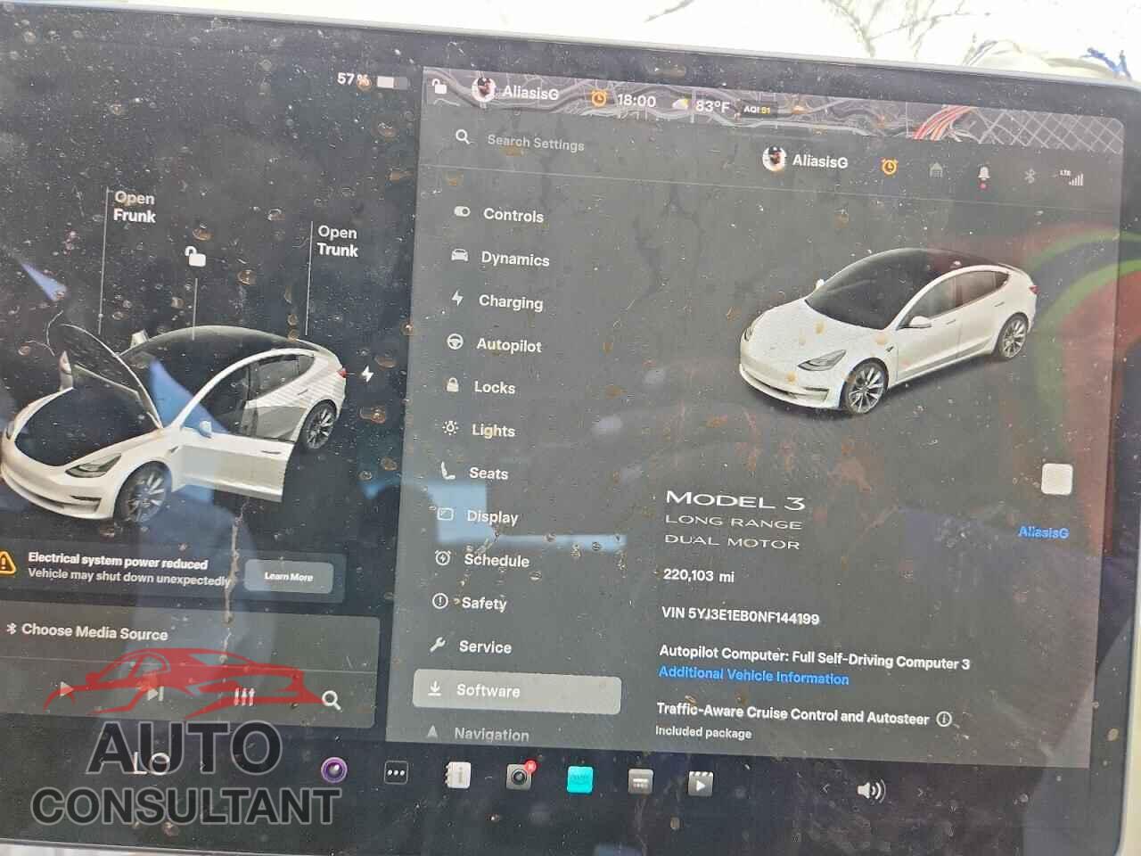 TESLA MODEL 3 2022 - 5YJ3E1EB0NF144199