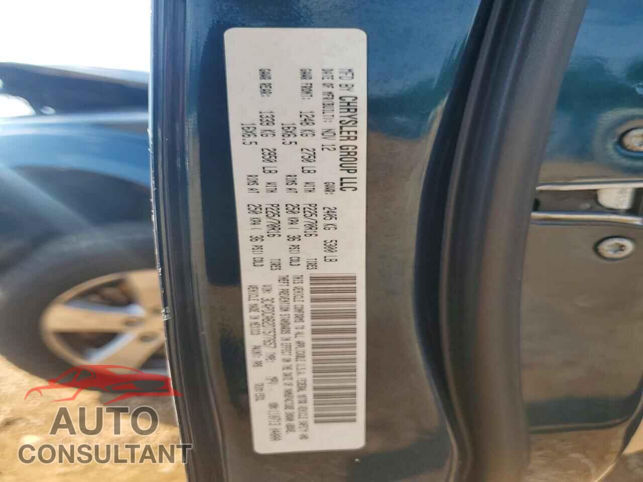 DODGE JOURNEY 2013 - 3C4PDCAB2DT577657