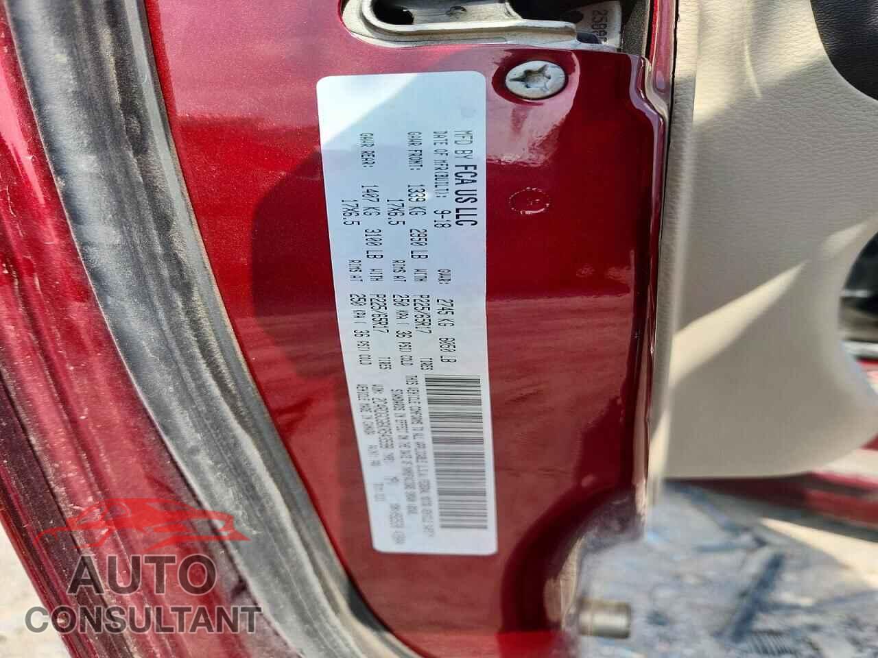 DODGE CARAVAN 2019 - 2C4RDGCG6KR543598