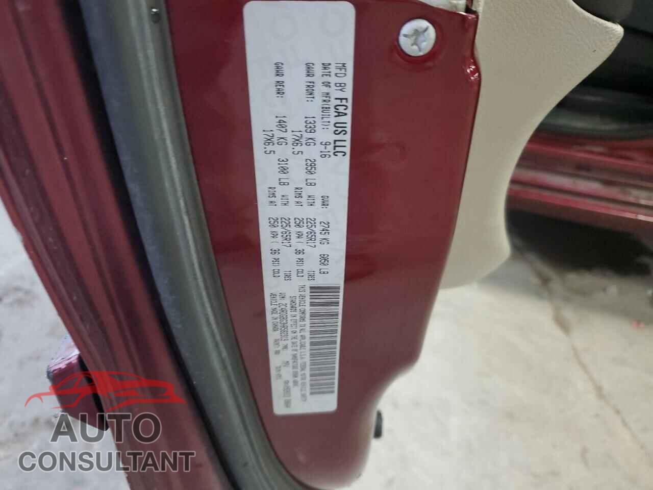 DODGE CARAVAN 2017 - 2C4RDGBG3HR582319