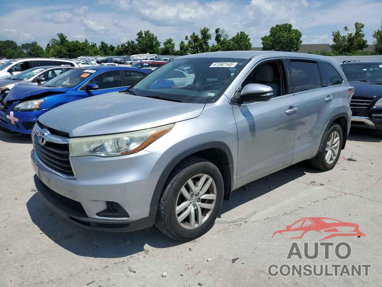 TOYOTA HIGHLANDER 2015 - 5TDBKRFHXFS099355