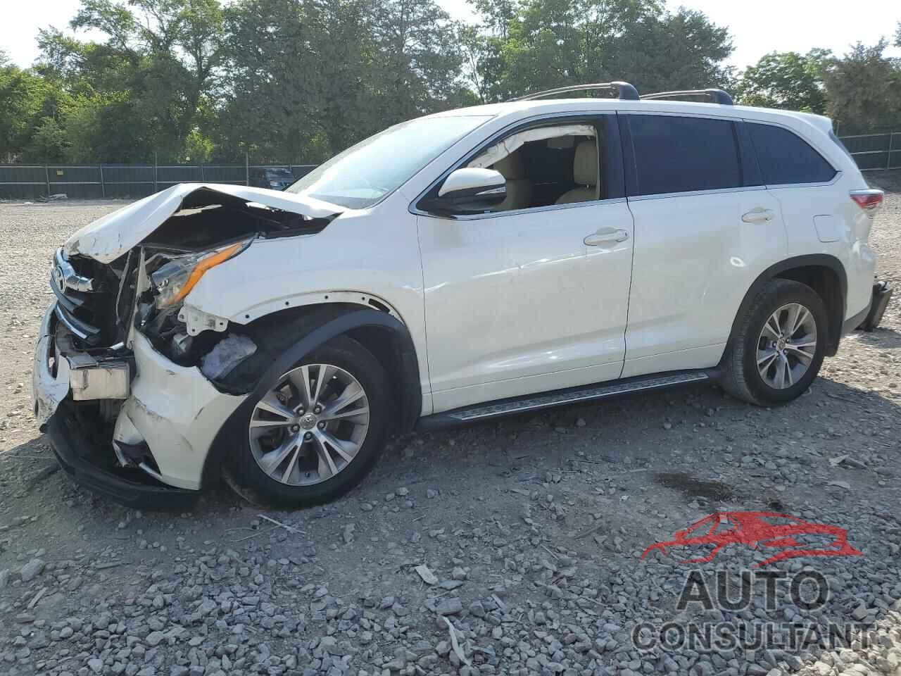 TOYOTA HIGHLANDER 2015 - 5TDZKRFH7FS079465