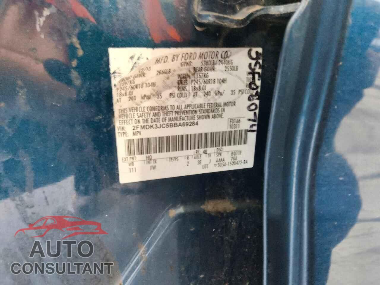 FORD EDGE 2011 - 2FMDK3JC5BBA69284
